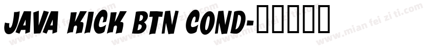 Java Kick BTN Cond字体转换